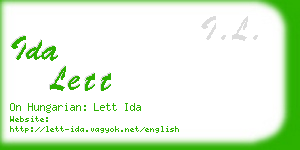 ida lett business card